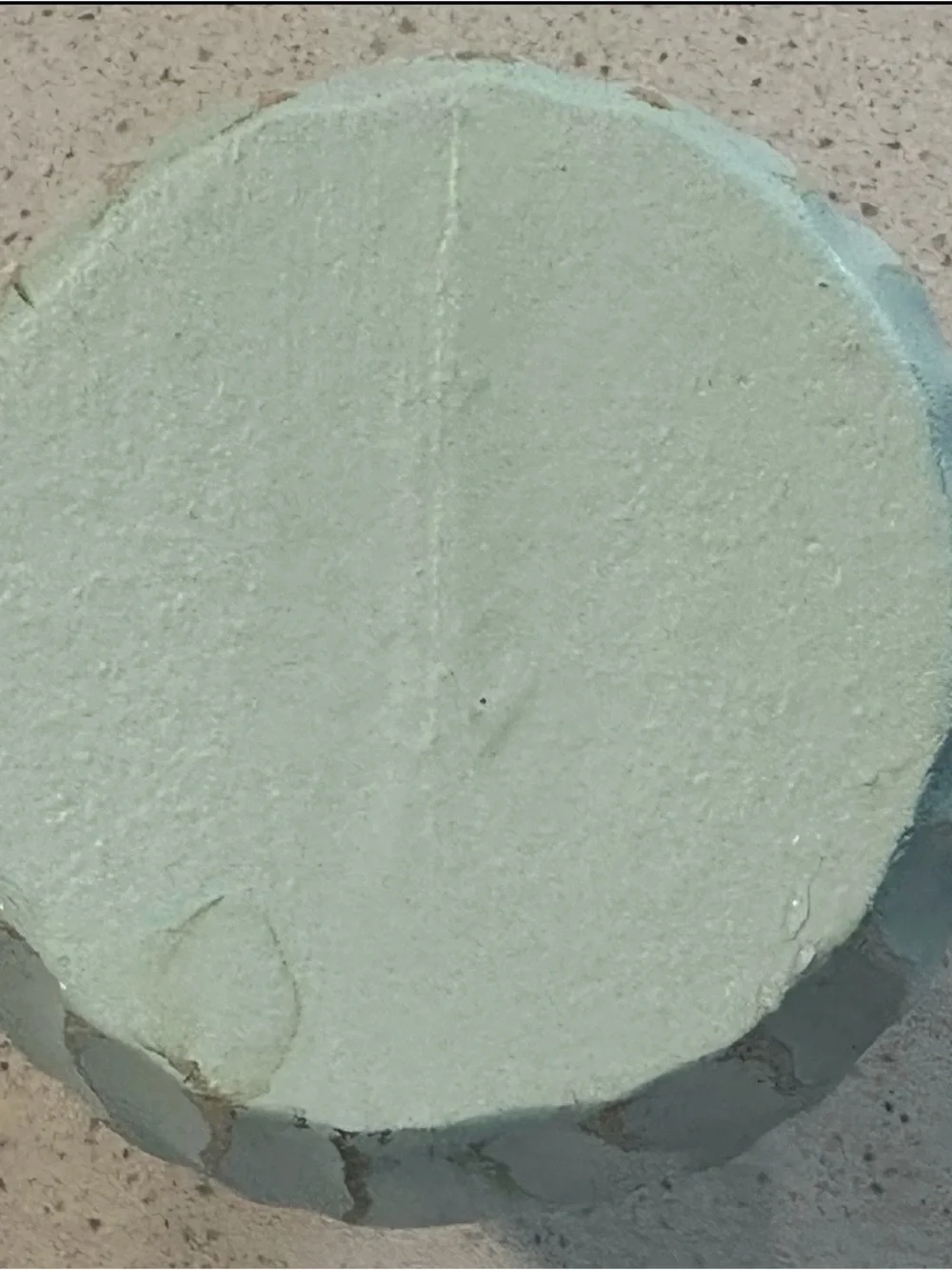 Pastel Mint Textured wooden Vase with Flowers Not Included